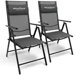 Netto Marken-Discount deluxe4home Gartenstuhl Klappstuhl mit 7-stufig verstellbarer Rückenlehne Angebot