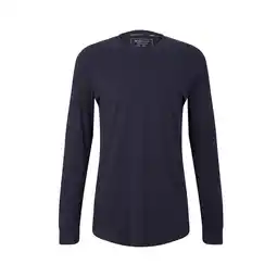 Netto Marken-Discount Tom Tailor Longsleeve Unifarbenes Langarmshirt mit Rundhalsausschnitt Angebot