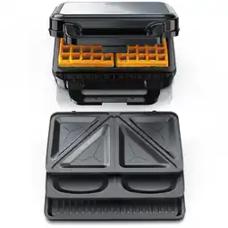 Netto Marken-Discount Arendo Sandwichmaker 3-in-1, 900 W, Cool Touch, Antihaft, BPA frei Angebot