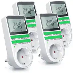 Netto Marken-Discount BEARWARE 4x Zeitschaltuhr, digital, programmierbar, LCD Display, Steckdosen Timer, max. 3680W Angebot
