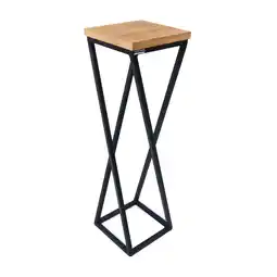 Netto Marken-Discount holz4home Blumenständer aus Eiche I Gedrehte Streben 70 cm 70 cm Angebot