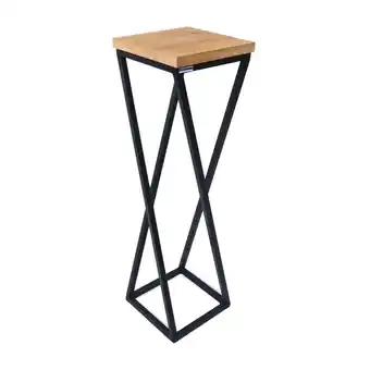 Netto Marken-Discount holz4home Blumenständer aus Eiche I Gedrehte Streben 70 cm 70 cm Angebot