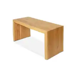 Netto Marken-Discount holz4home Massivholzbank aus Eiche mit Baumkante M Angebot