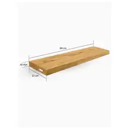 Netto Marken-Discount holz4home Schwebendes Wandregal 80cm / ohne Baumkante Angebot