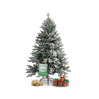 Netto Marken-Discount holz4home Künstlicher Weihnachtsbaum 160 cm mit Schnee inkl. Lichterkette 160 cm mit Schnee Angebot