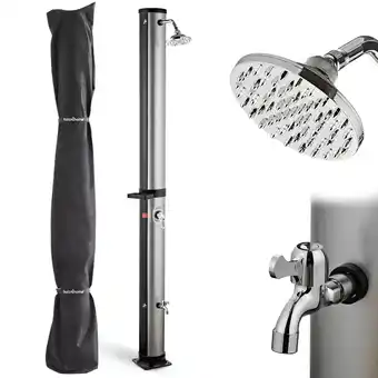 Netto Marken-Discount holz4home Outdoor Solardusche mit Wasserspeicher 35 Liter Angebot