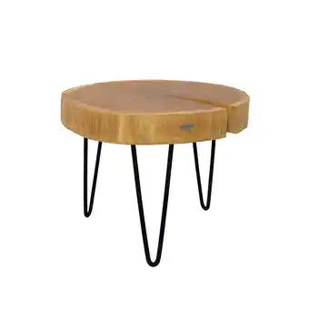 Netto Marken-Discount holz4home Couchtisch aus einer Baumscheibe Eiche L Angebot