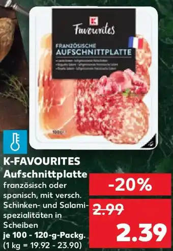 Kaufland K-FAVOURITES Aufschnittplatte Angebot