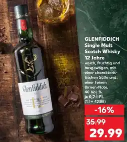 Kaufland GLENFIDDICH Single Malt Scotch Whisky 12 Jahre Angebot