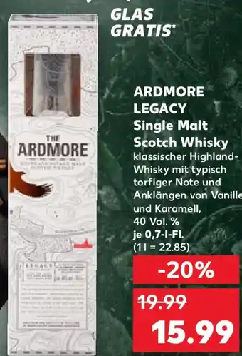 Kaufland ARDMORE LEGACY Single Malt Scotch Whisky Angebot