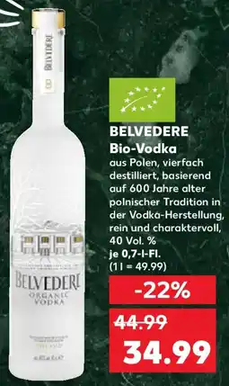 Kaufland BELVEDERE Bio-Vodka Angebot
