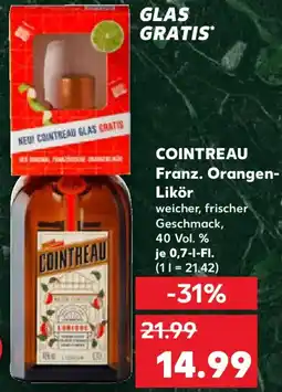 Kaufland COINTREAU Franz. Orangen Likör Angebot