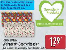 Aldi Nord HOME CREATION Weihnachts-Geschenkpapier Angebot
