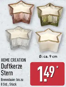 Aldi Nord HOME CREATION Duftkerze Stern Angebot
