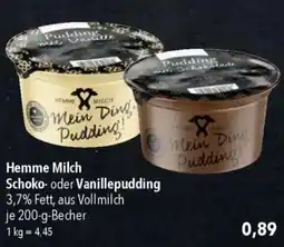 CITTI Markt Hemme Milch Schoko- oder Vanillepudding Angebot