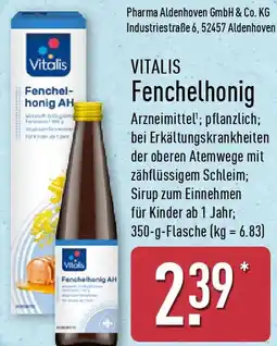 Aldi Nord VITALIS Fenchelhonig Angebot