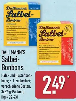 Aldi Nord DALLMANN'S Salbei Bonbons Angebot