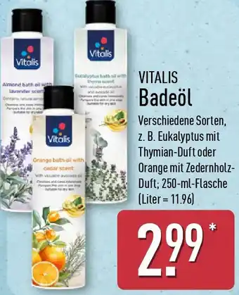 Aldi Nord VITALIS Badeöl Angebot