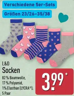 Aldi Nord L&D Socken Angebot