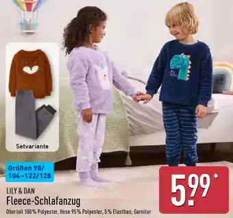 Aldi Nord LILY & DAN Fleece-Schlafanzug Angebot