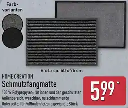 Aldi Nord HOME CREATION Schmutzfangmatte Angebot
