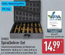 Aldi Nord FERREX Spiralbohrer-Set Angebot
