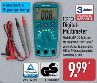 Aldi Nord FERREX Digital Multimeter Angebot