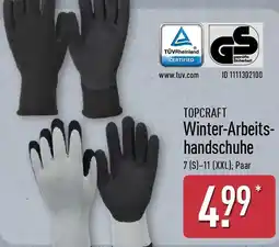 Aldi Nord TOPCRAFT Winter-Arbeitshandschuhe Angebot