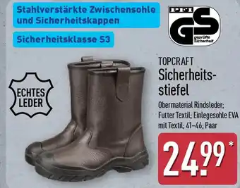 Aldi Nord TOPCRAFT Sicherheitsstiefel Angebot