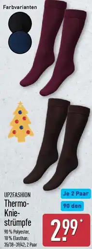 Aldi Nord UP2FASHION Thermo Kniestrümpfe Angebot