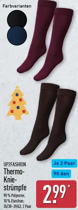 Aldi Nord UP2FASHION Thermo Kniestrümpfe Angebot