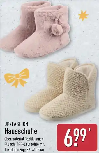 Aldi Nord UP2FASHION Hausschuhe Angebot