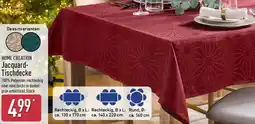 Aldi Nord HOME CREATION Jacquard Tischdecke Angebot