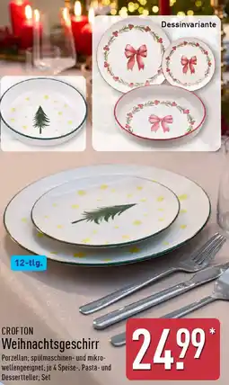 Aldi Nord CROFTON Weihnachtsgeschirr Angebot
