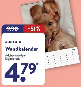 Aldi Nord ALDI FOTO Wandkalender Angebot