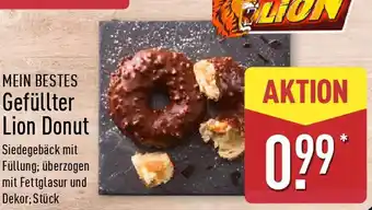 Aldi Nord MEIN BESTES Gefüllter Lion Donut Angebot