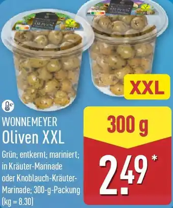 Aldi Nord WONNEMEYER Oliven XXL Angebot