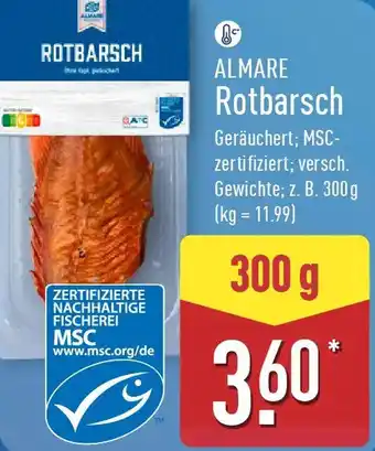 Aldi Nord ALMARE Rotbarsch Angebot