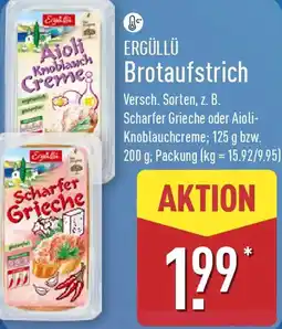 Aldi Nord ERGÜLLÜ Brotaufstrich Angebot