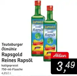 KONSUM Teutoburger Ölmühle Rapsgold Reines Rapsöl Angebot