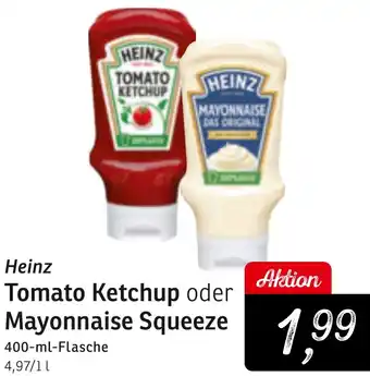 KONSUM Heinz Tomato Ketchup oder Mayonnaise Squeeze Angebot