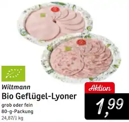 KONSUM Wiltmann Bio Geflügel-Lyoner Angebot