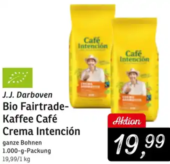 KONSUM J.J. Darboven Bio Fairtrade Kaffee Café Crema Intención Angebot