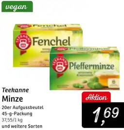 KONSUM Teekanne Minze Angebot