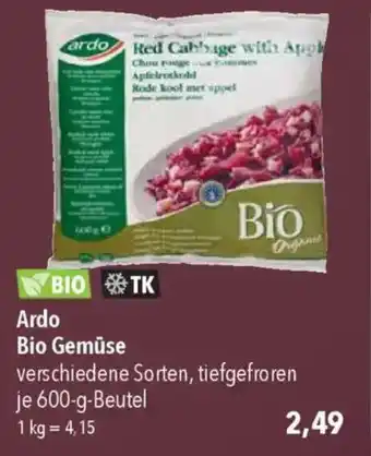 CITTI Markt Ardo Bio Gemüse Angebot