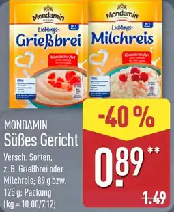 Aldi Nord MONDAMIN Süßes Gericht Angebot