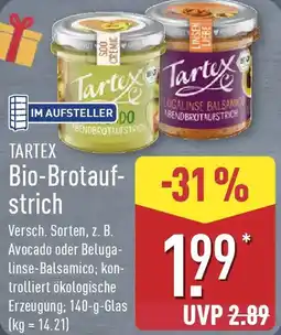 Aldi Nord TARTEX Bio-Brotaufstrich Angebot