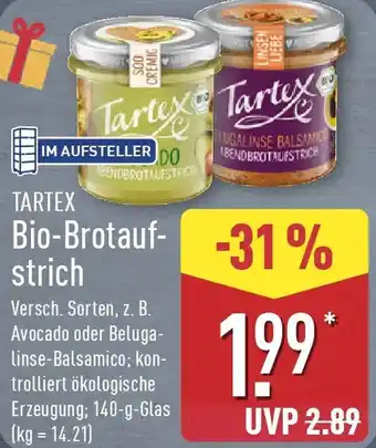 Aldi Nord TARTEX Bio-Brotaufstrich Angebot