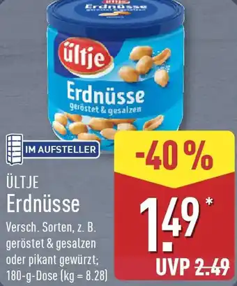 Aldi Nord ÜLTJE Erdnüsse Angebot
