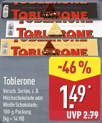 Aldi Nord Toblerone Angebot